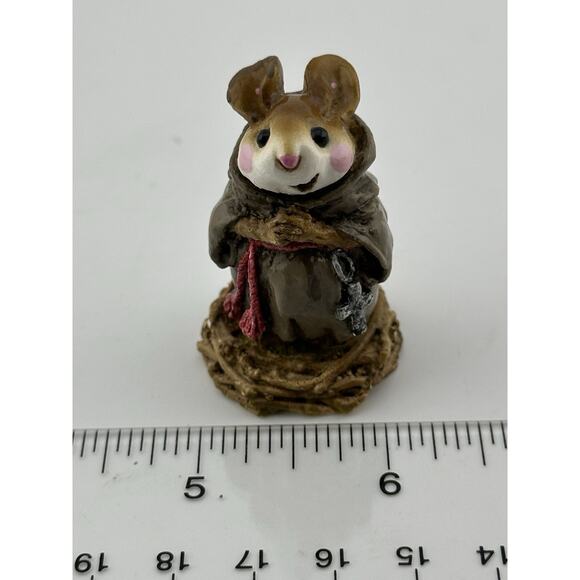 Wee Forest Folk "Friar Tuck" Robin Hood 1990 AP RH-3 Retired Figurine - Picture 9 of 9